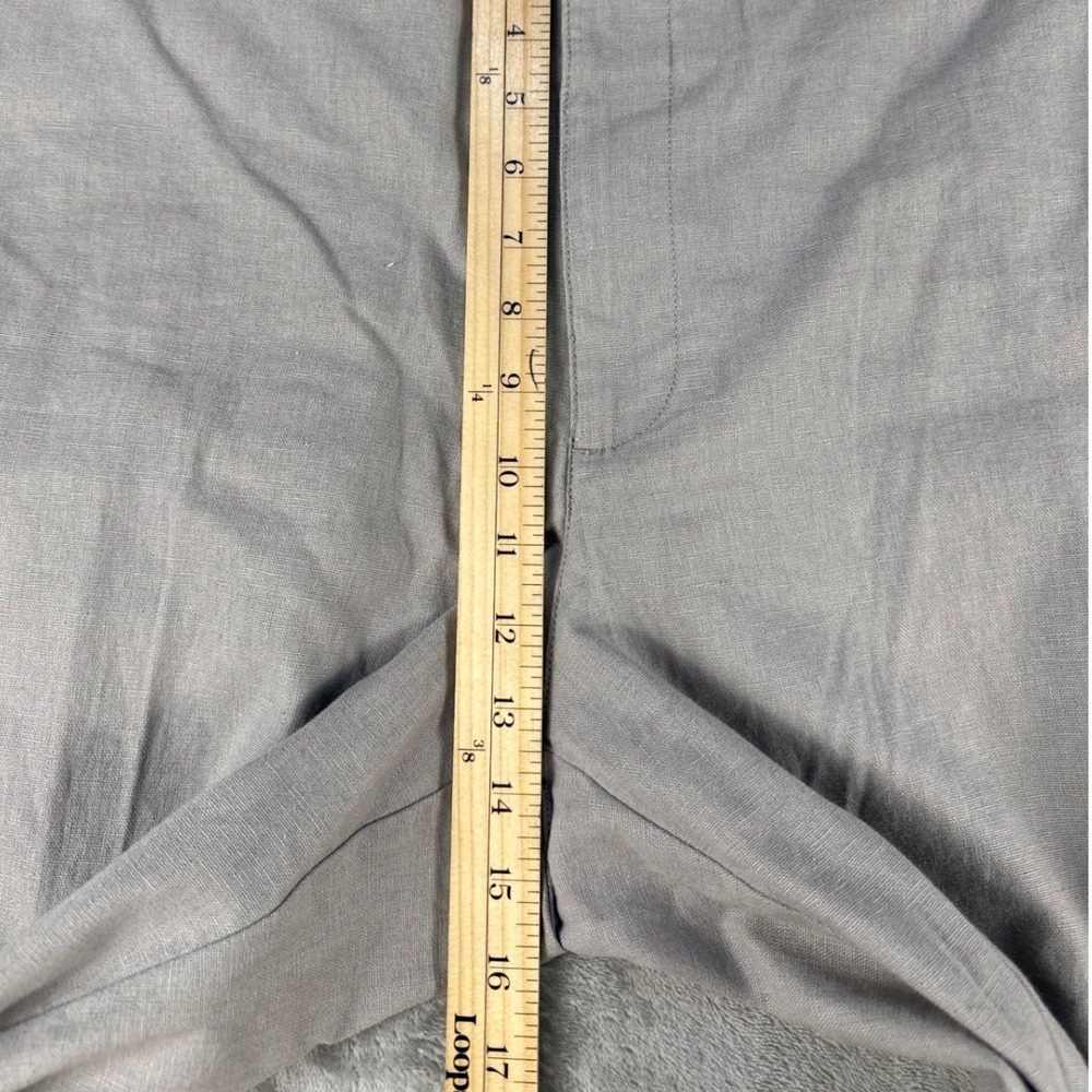Marc Anthony Linen Pants Mens XXL Luxury Gray Straight Leg EUC - Picture 3 of 9